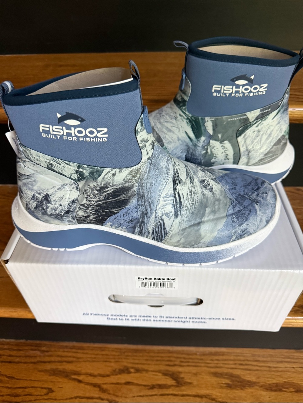 Dryshod Fishooz Blue Waterproof Ankle Boots